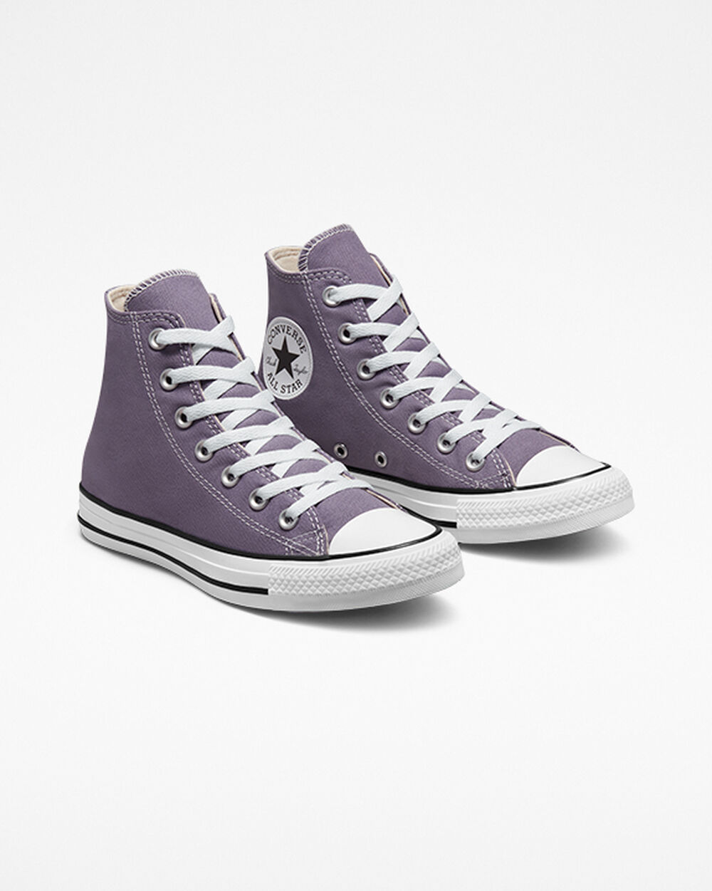 Zapatillas Converse Chuck Taylor All Star Mujer Gris Moradas | España-91603