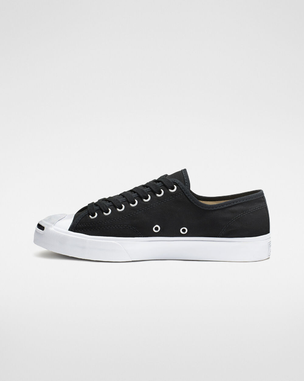 Zapatillas Converse Jack Purcell Hombre Negras Blancas Negras | España-90614