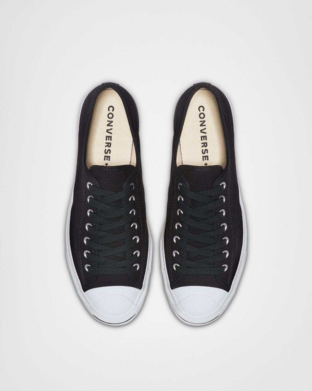 Zapatillas Converse Jack Purcell Hombre Negras Blancas Negras | España-90614