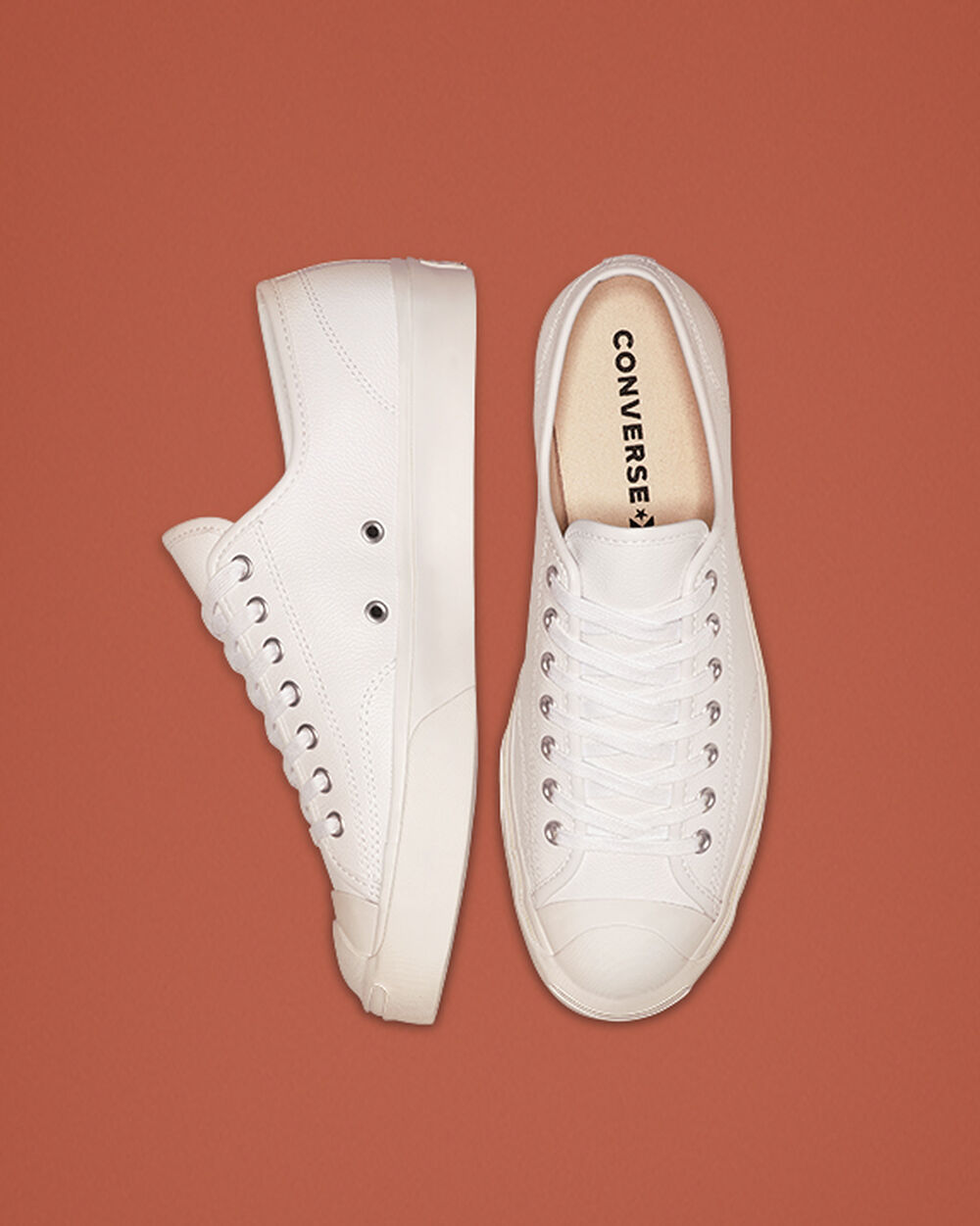 Zapatillas Converse Jack Purcell Mujer Blancas Blancas | España-29714