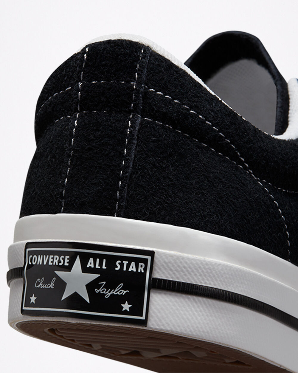 Zapatillas Converse One Star Hombre Negras Blancas | España-13872