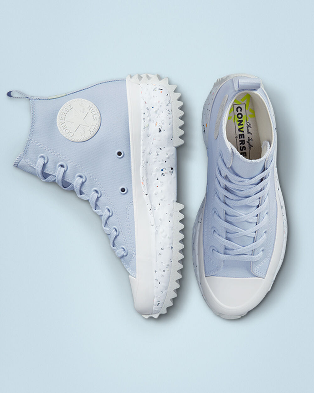 Zapatillas Converse Run Star Hike Hombre Azules Claro Blancas | España-1674