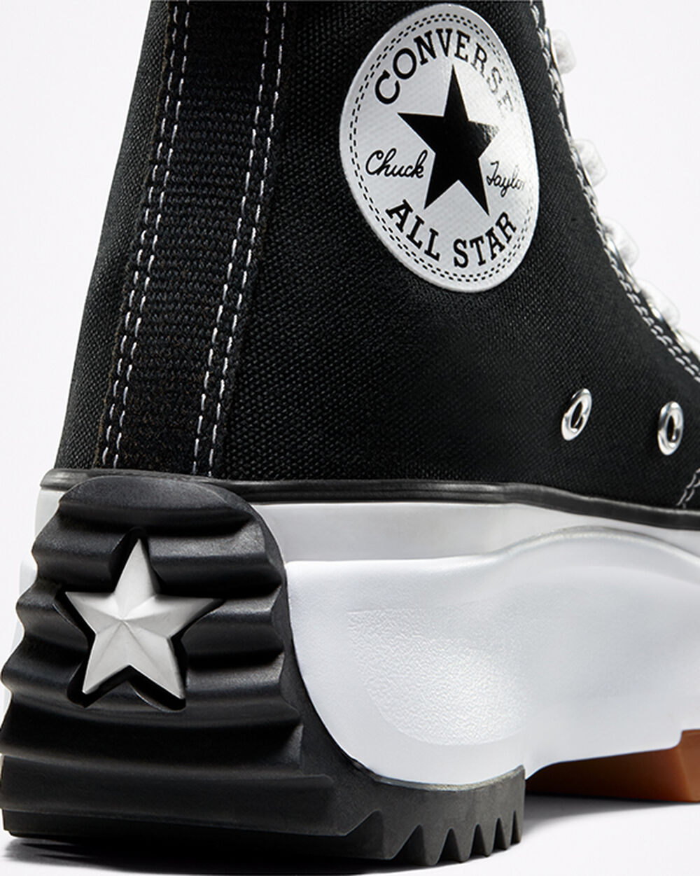 Zapatillas Converse Run Star Hike Hombre Negras Blancas | España-19653